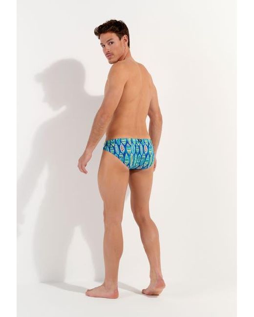 Hom Blue Marbella Swim Mini Briefs for men