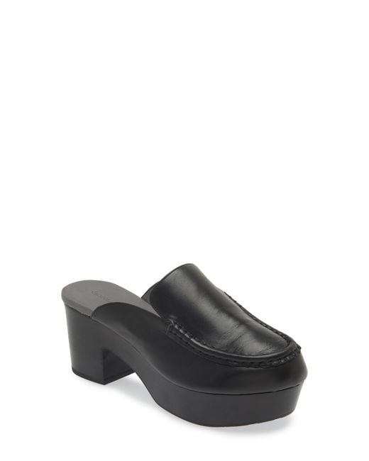 Chocolat Blu Gray Gemm Platform Loafer Mule