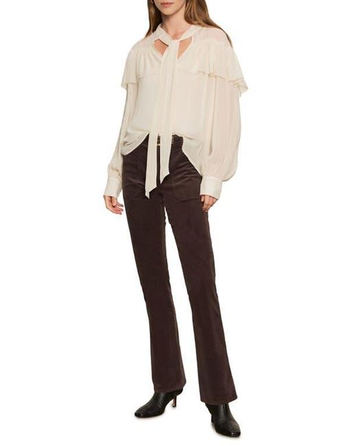 Sanctuary Natural Fade Into You Ruffle Georgette Top