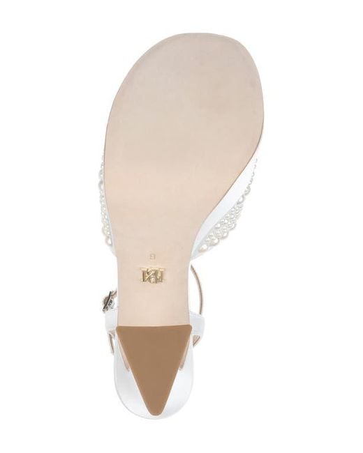 Badgley Mischka White Bryleigh Ankle Strap Platform Sandal