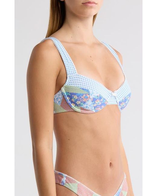 PacSun Blue Darcy Bralette Bikini Top