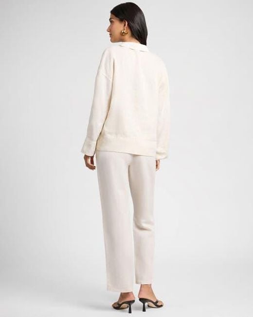 Onia Pink Air Linen Mid-Rise Pant