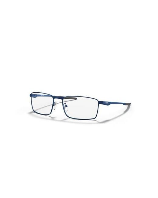 Oakley Blue 57Mm Rectangle Optical Glasses for men