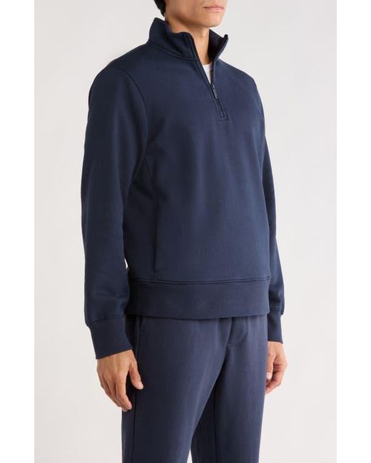 Zella Blue Vital Fleece Quarter Zip Pullover for men