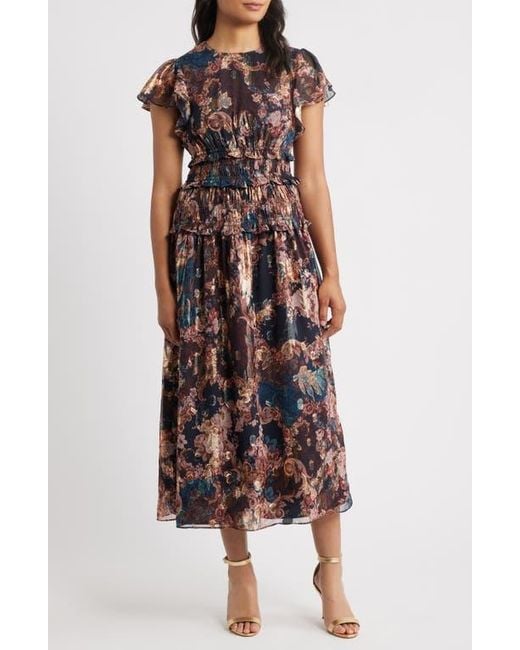square neckline midi dress Genevieve Square Neck Sleeveless Midi Dress | Color - Pink / 0
