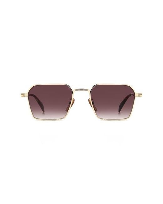 David Beckham Purple Db 1245/S 53Mm Rectangular Sunglasses for men