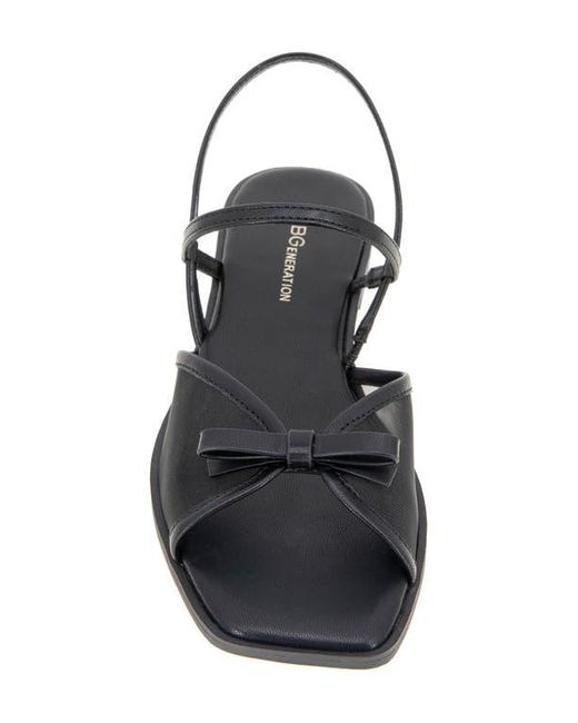 BCBGeneration White Lacey Slingback Sandal