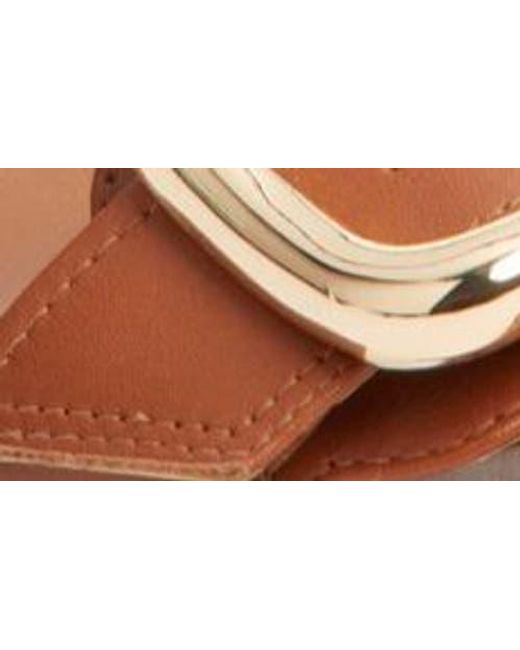 Nordstrom Brown Simone Ankle Strap Sandal