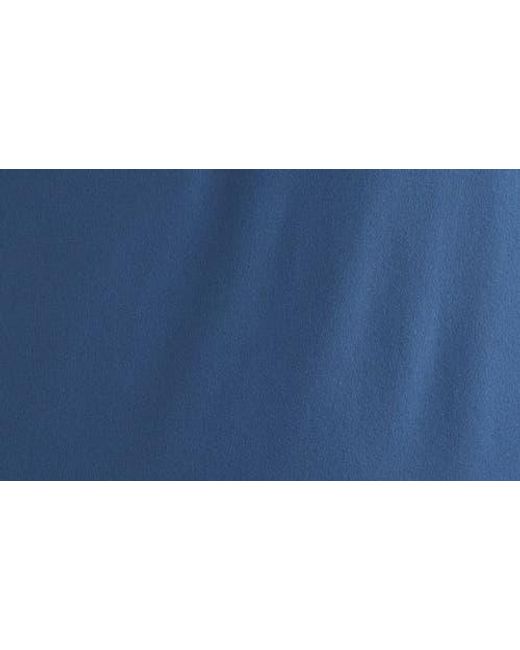 Scott Barber Blue Solid Performance Quarter Zip Pullover for men