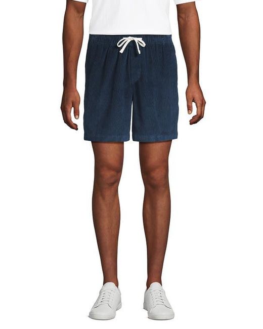 Lands' End Blue 7 Deck Short for men