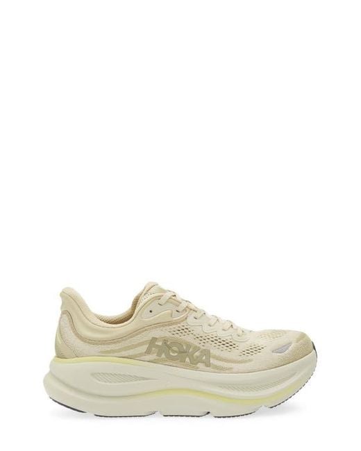 Hoka One One White Bondi 9 Running Shoe for men