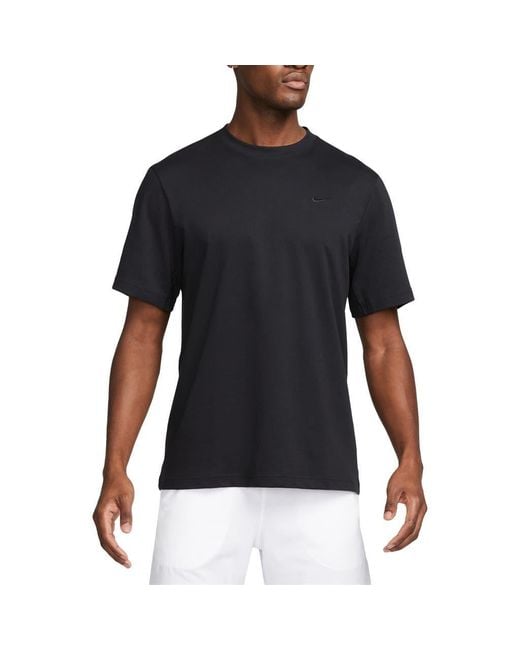 Nike Black Primary Training Dri-Fit Short Sleeve T-Shirt for men
