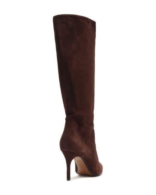 SCHUTZ SHOES Brown Ellen Up Pointed Toe Boot
