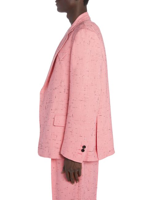 Bottega Veneta Pink Crosshatch Viscose Blend Sport Coat for men