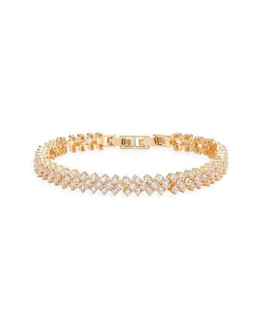 Nordstrom Women's Herringbone Cubic Zirconia Tennis Bracelet