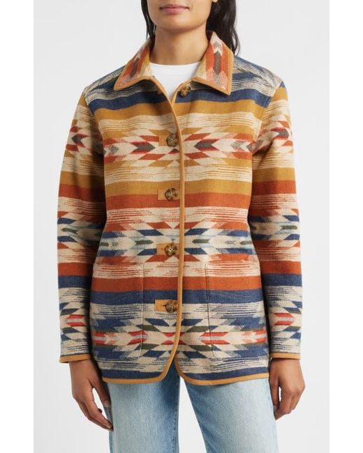 Pendleton Multicolor Wyeth Falls Reversible Wool Coat