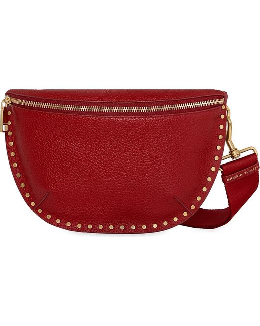 Rebecca Minkoff Darren Backpack Leather Burgundy Red Rebecca Minkoff Backpack Red Bags & Handbags for Women for  main image 3