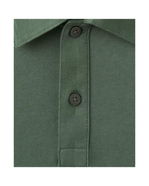 Mango Green Solid Cotton Piqué Polo for men