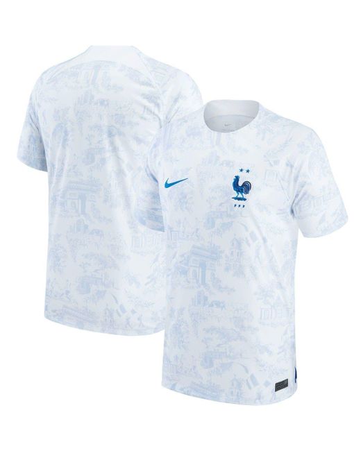 Nike White France National Team 2022/23 Away Breathe Stadium Replica Blank  Jersey At Nordstrom in Blue for Men | Lyst