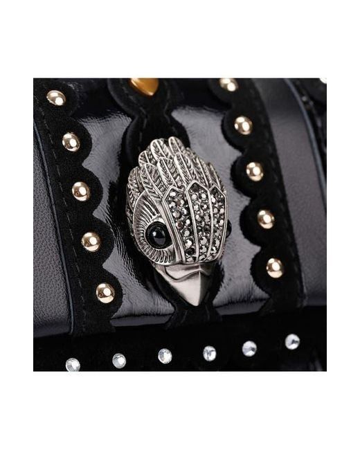 Kurt Geiger Black Medium Kensington Studs Convertible Leather Shoulder Bag