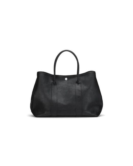 EZRA ARTHUR Black Audrey Soft Steer Leather Tote Bag