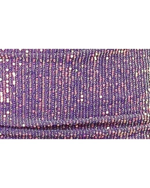 Petal & Pup Purple Avril Sequin Strapless Corset Cocktail Minidress