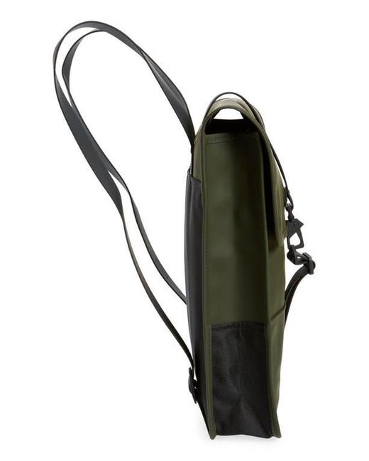 Rains Green Mini Waterproof Backpack for men