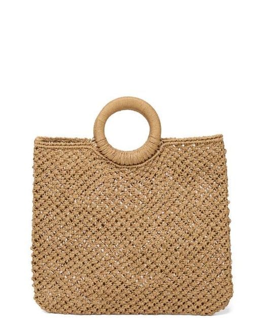 LSPACE Metallic Bella Raffia Tote