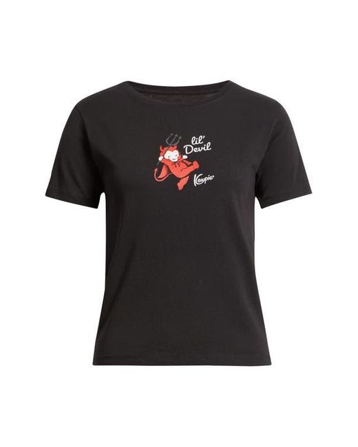 GOLDEN HOUR Blue Kewpie L'Il Devil Cotton Graphic T-Shirt