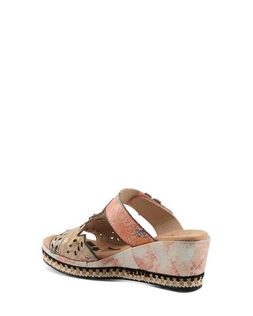 Spring Step Orange Coverup Wedge Sandal
