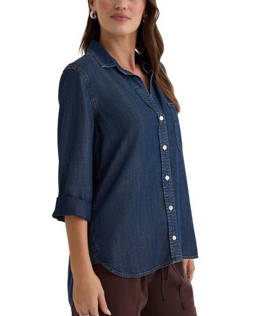 Bella Dahl Blue Shirt Tail Button-Up Shirt