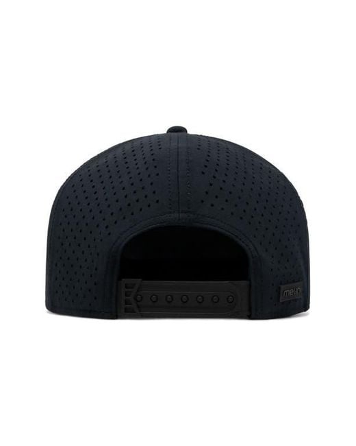 Melin Black Hydro Trenches Richard Ham Adjustable Performance Ball Cap for men