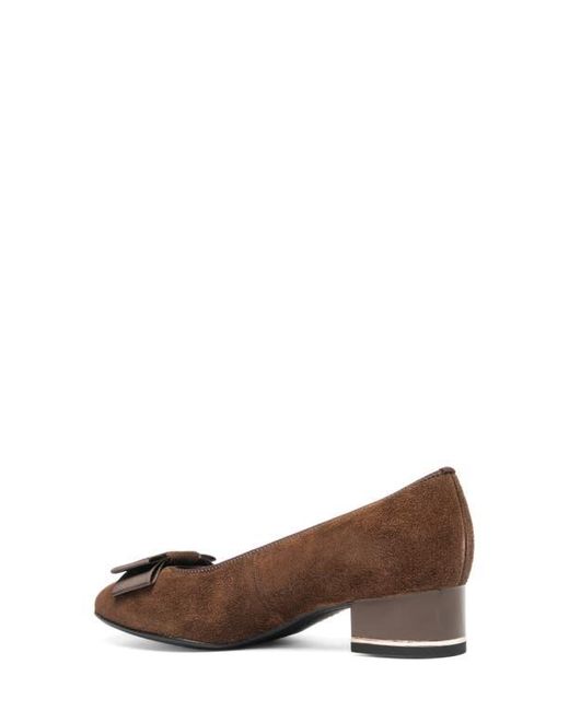 Ara Brown Garnet Suede Pump