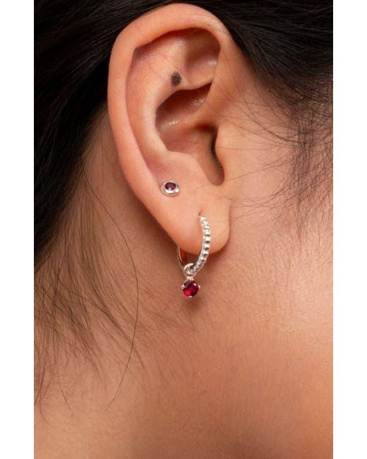 Dower & Hall Multicolor 3Mm Ruby Dewdrop Studs