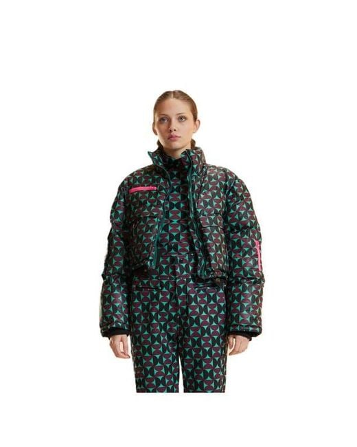 Cynthia Rowley Green Turtle Neck Lycra Top