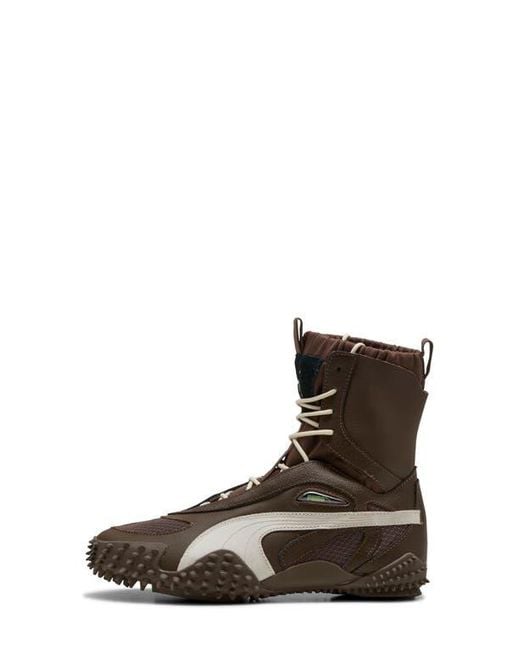 PUMA Brown Mostro Mid Sneaker Boot