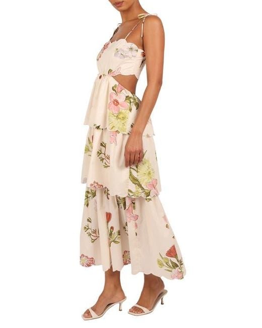 adelaide scallop cutout tie strap maxi dress Petal and Pup Women's Adelaide Maxi Dress