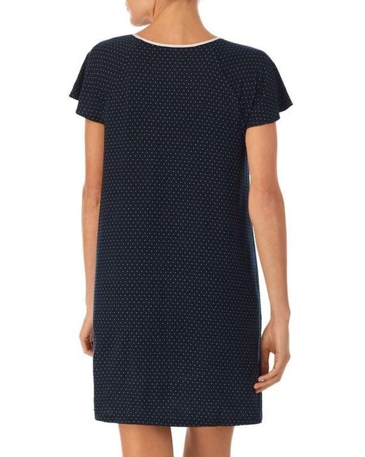 Kate Spade Short Sleeve Sleep Shirt in Blue Lyst