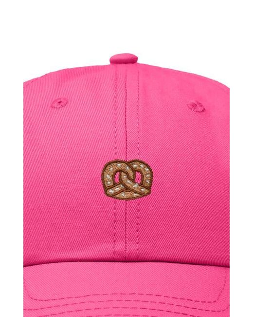 Alix Pink Pretzel Dad Cap