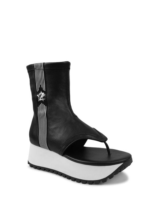 Zigi Black Jacked Platform Sandal
