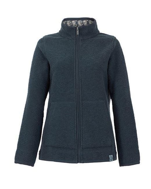 Weird Fish Blue Sontee Full Zip Macaroni