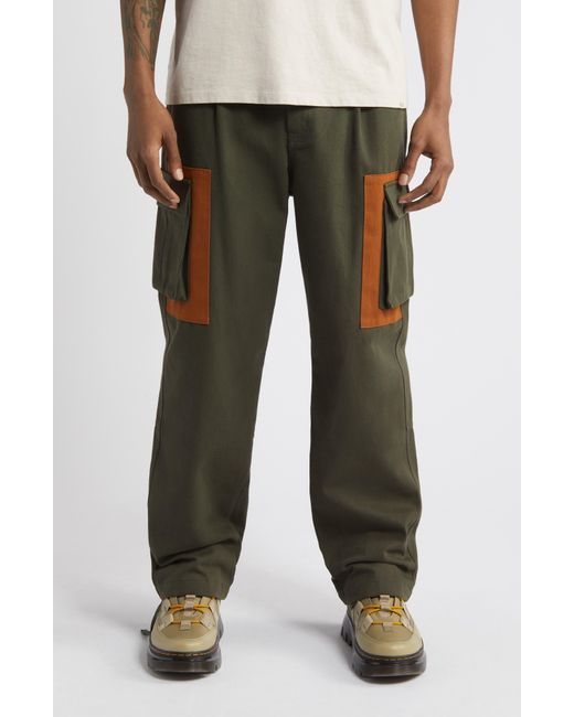 Afield Out Green Daybreak Cotton Cargo Pants for men