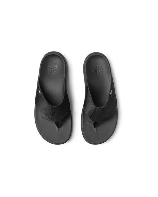 ABEO Black Alpha Flip Flop for men