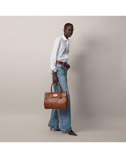 Mulberry Brown Bayswater Leather Satchel