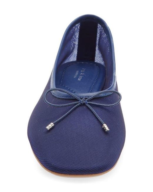 Rag & Bone Blue Poppi Ballet Flat