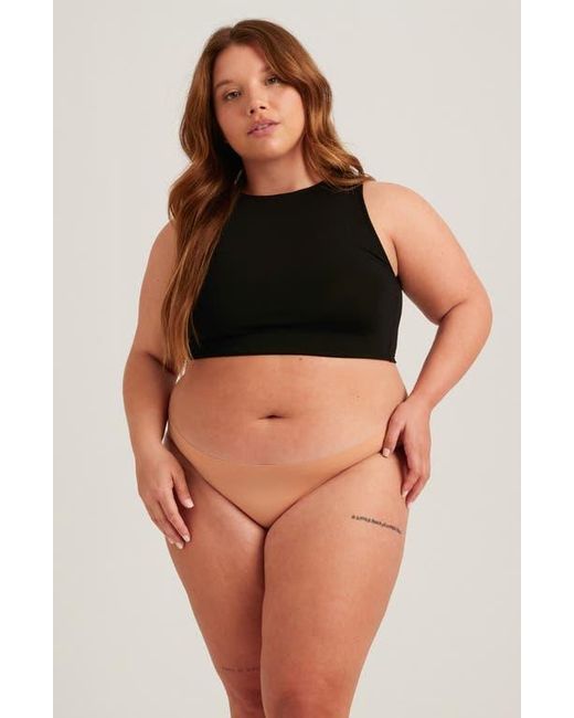Saalt Orange Seamless Bikini