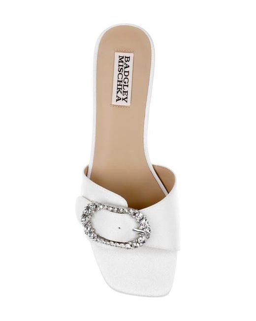 Badgley Mischka White Odalys Sandal