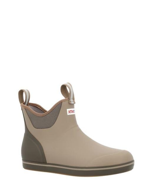 XtraTuf Brown 6-Inch Ankle Deck Boot for men