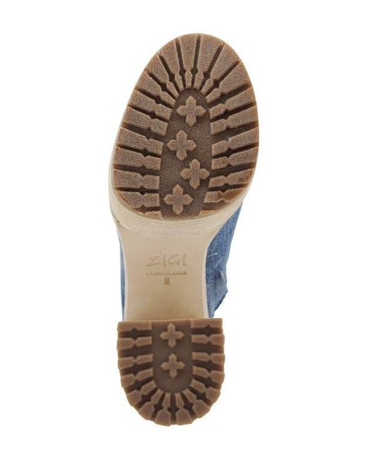 Zigi Blue Fina Platform Clog