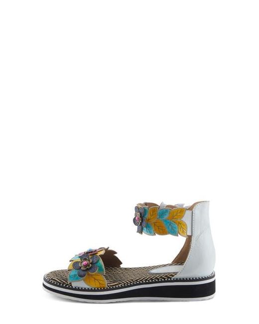 Spring Step Blue Cruzer Ankle Strap Sandal